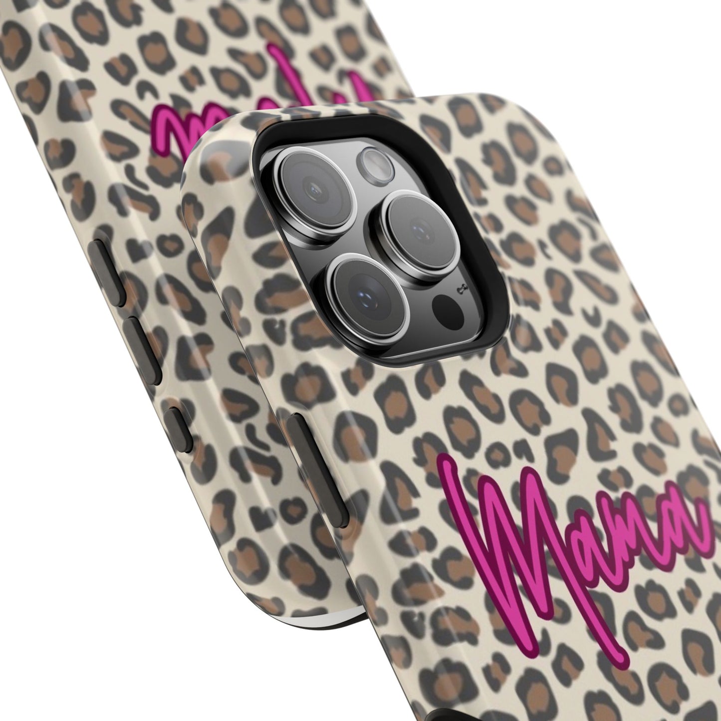 Mama Leopard Print Magnetic Impact Phone Case