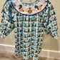 Blue Mallard Duck Embroidery Dress - READY TO SHIP/PICKUP!