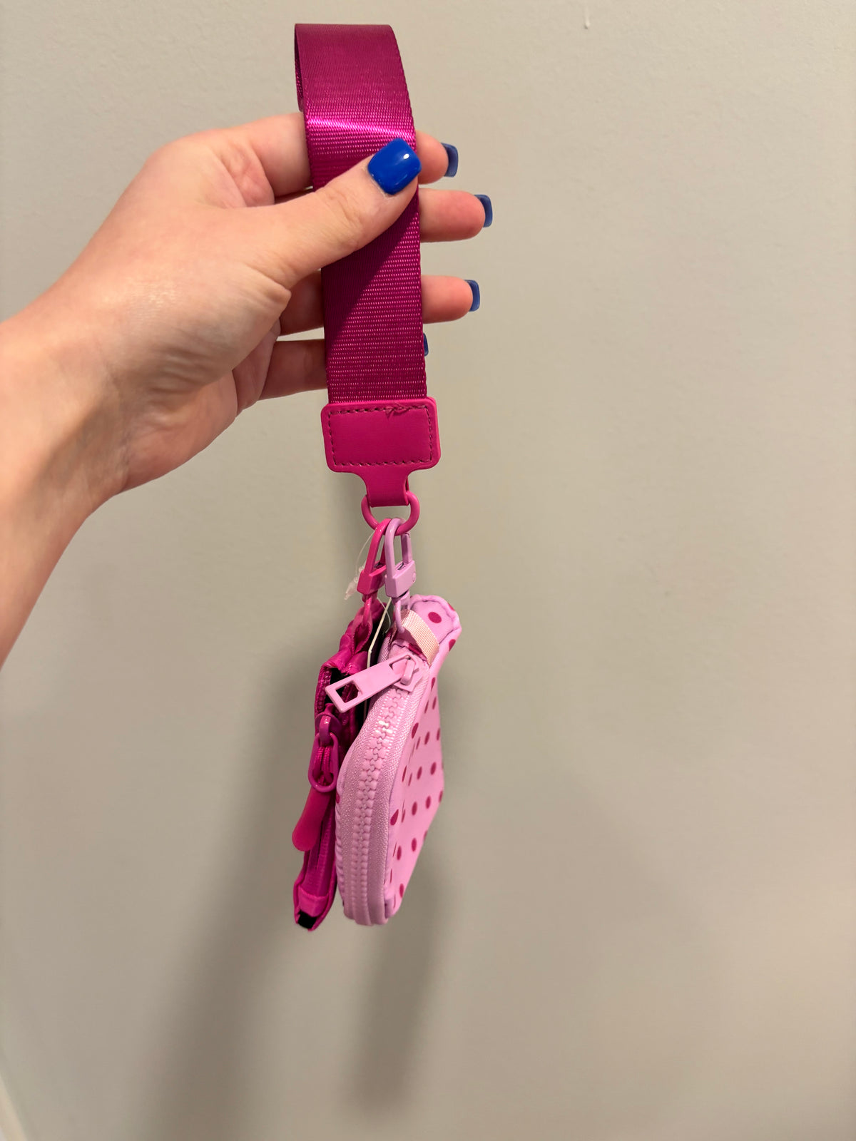 Lulu Mac | Pink Dots Wristlet Wallet Keychain| READY TO SHIP/PICKUP