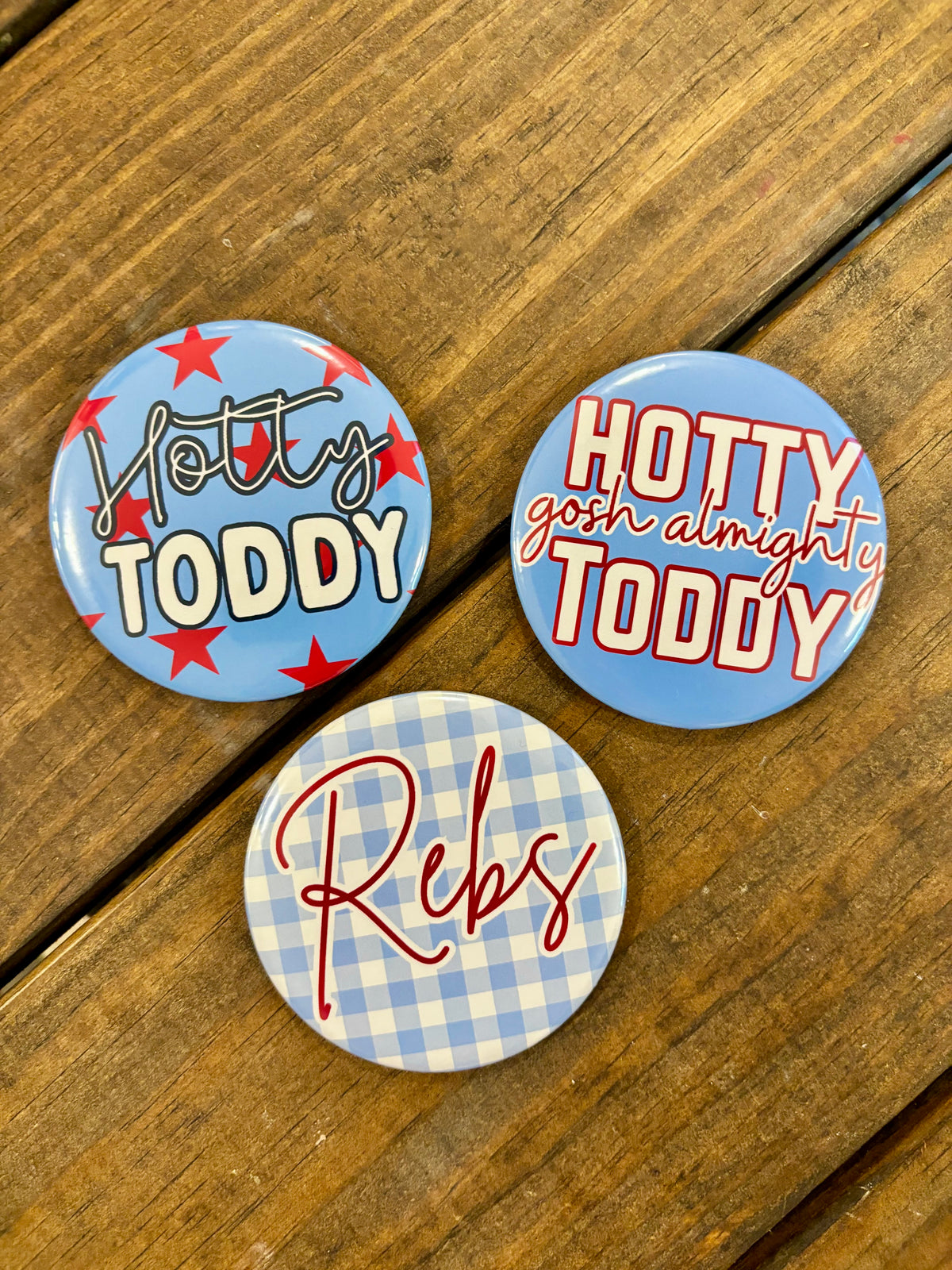 3” Game Day Button - Ole Miss Options
