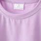 Lavender scalloped mom&me shorts set