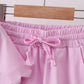 Pink scalloped mom&me shorts set
