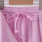 Pink scalloped mom&me shorts set