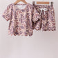 Camouflage scalloped shorts set