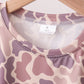 Camouflage scalloped shorts set