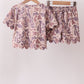 Camouflage scalloped shorts set