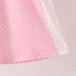 Pink polka dot pocket ruffle pants set