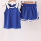 Navy active shorts set