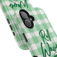 Phone Case — "Roll Wave" Green Plaid Magnetic Impact‑Resistant Case