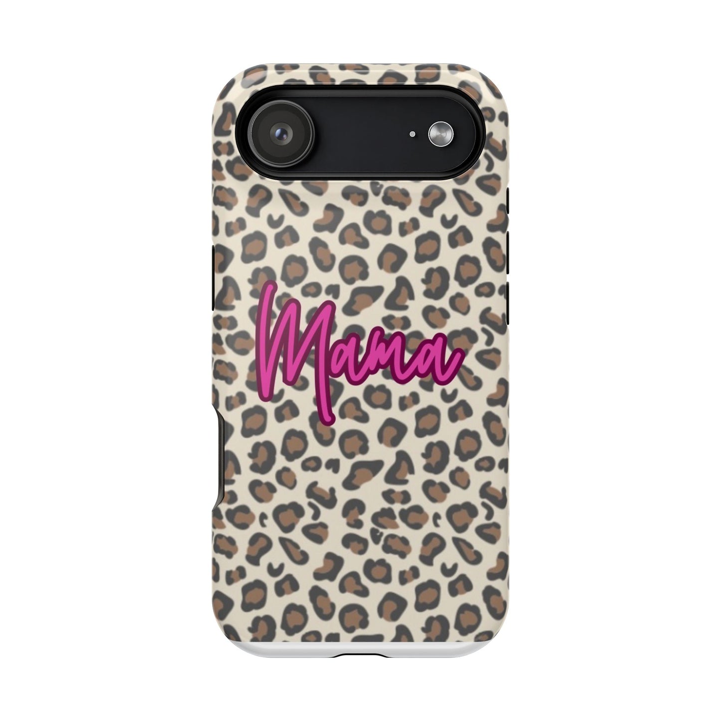 Mama Leopard Print Magnetic Impact Phone Case