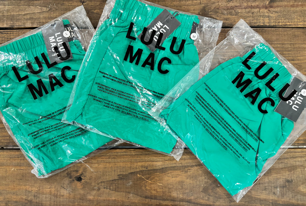 Lulu Mac | Adult Green Shorts| READY TO SHIP/PICKUP