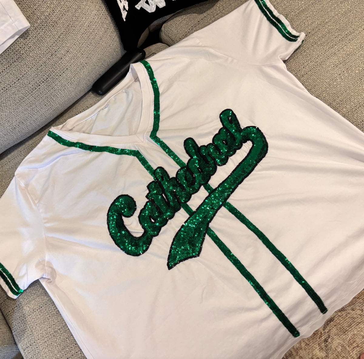 Cathedral Sequin Baseball Shirt *PRE-ORDER* READ DESCRIPTION