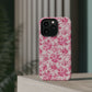 Pink Floral Magnetic Impact-Resistant Phone Case