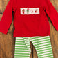 Green Dot Grinch Boy's Pant Set - READY TO SHIP/PICKUP