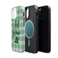 Phone Case — "Roll Wave" Green Plaid Magnetic Impact‑Resistant Case