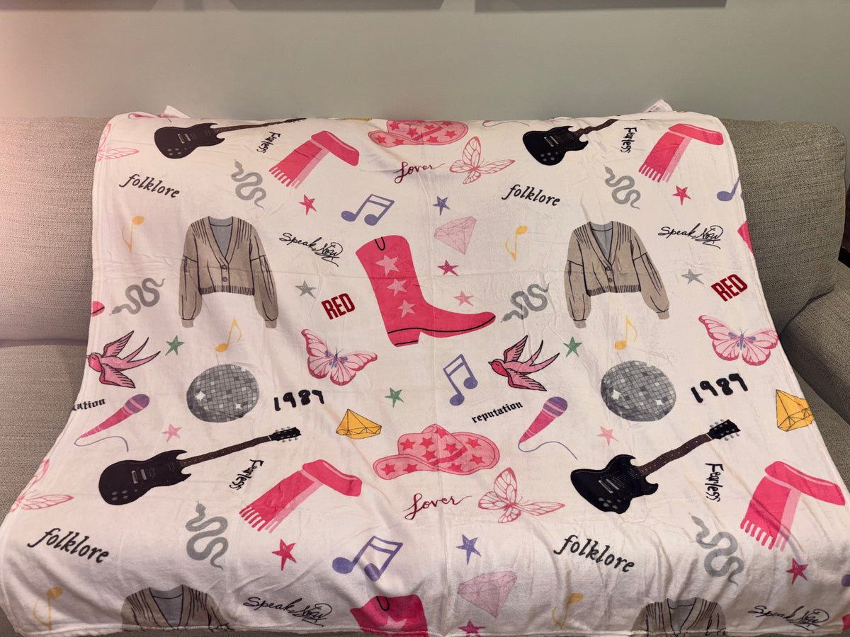 Popstar Era Fleece Throw Blanket - READY TO SHIP/PICKUP