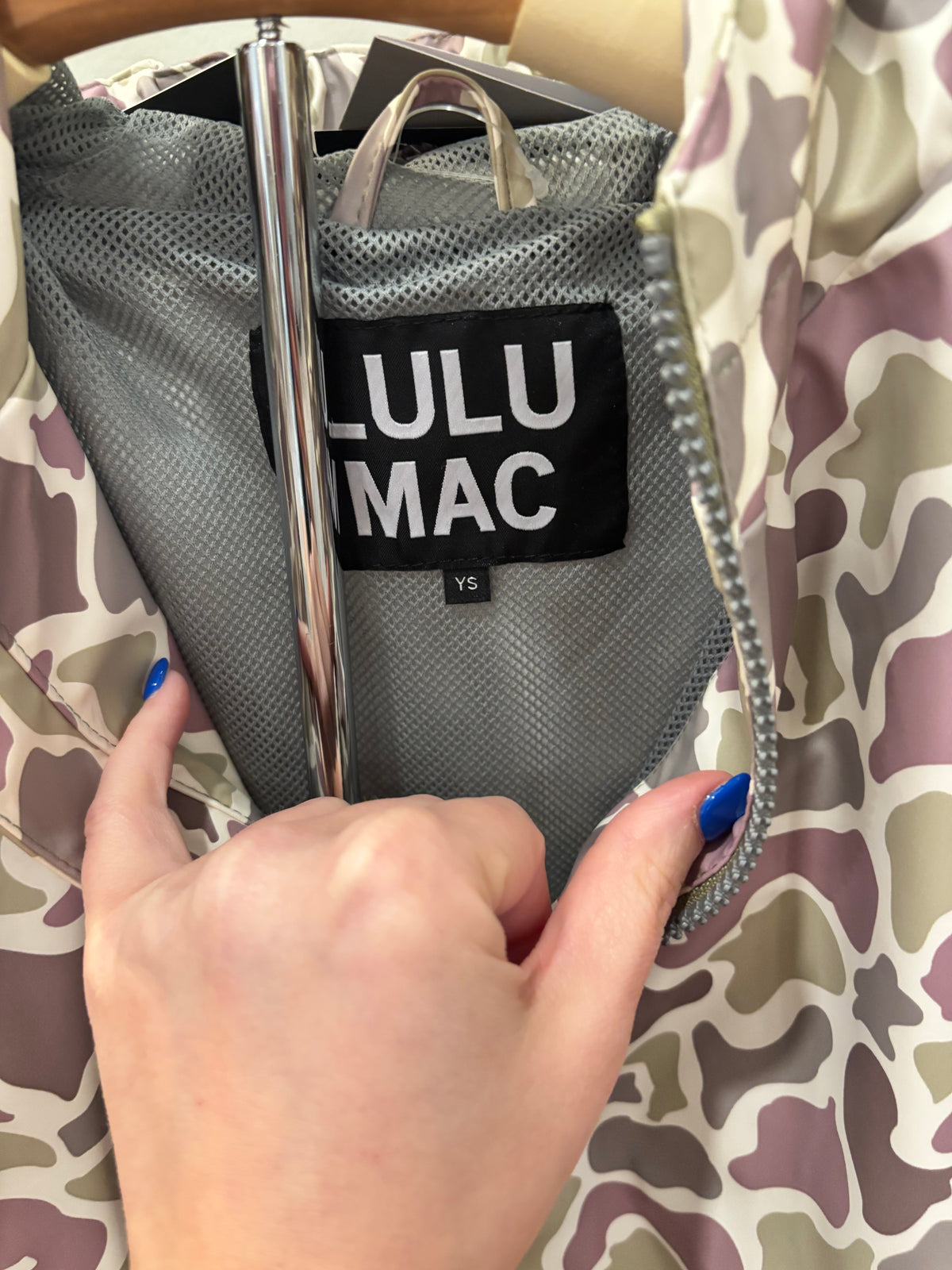 Lulu Mac | Youth Camo Rain Jacket| READY TO SHIP/PICKUP