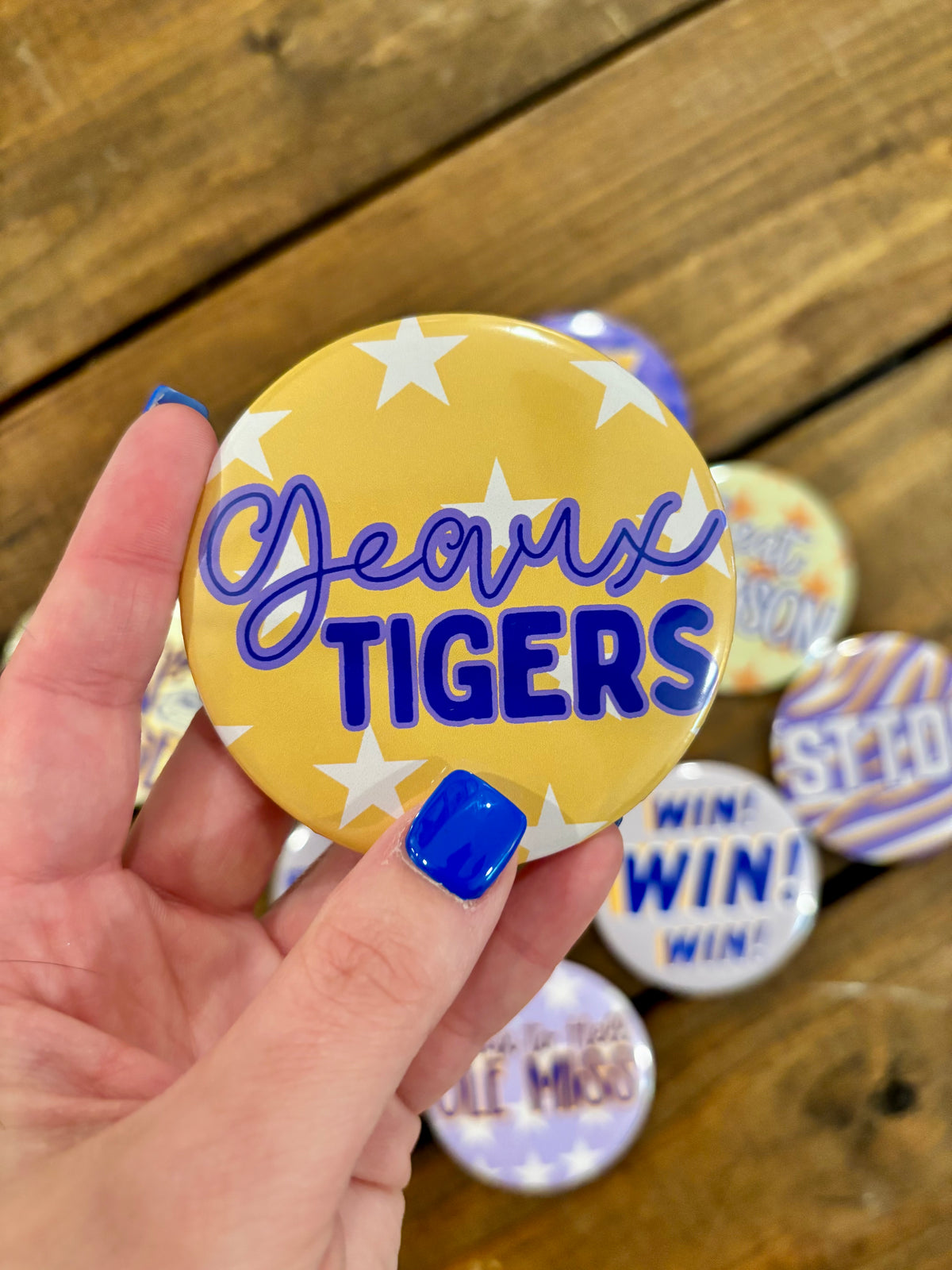 3” Game Day Button - LSU Options