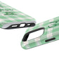 Phone Case — "Roll Wave" Green Plaid Magnetic Impact‑Resistant Case