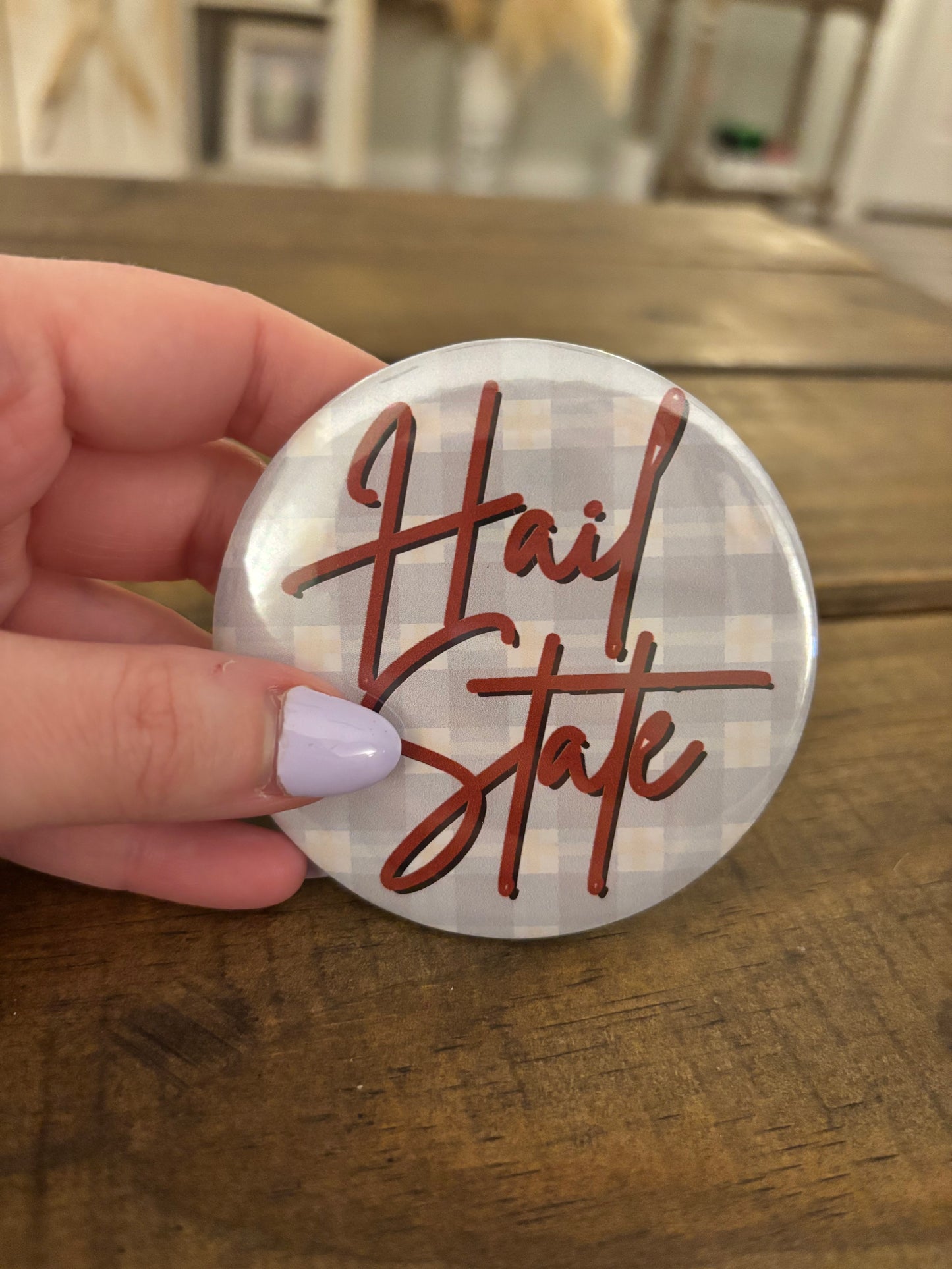 3” Game Day Button - MSU