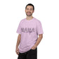 PURPLE - Mama Floral T-Shirt — Floral "MAMA" Graphic Tee for Moms, Mother's Day Gift