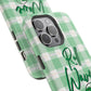 Phone Case — "Roll Wave" Green Plaid Magnetic Impact‑Resistant Case