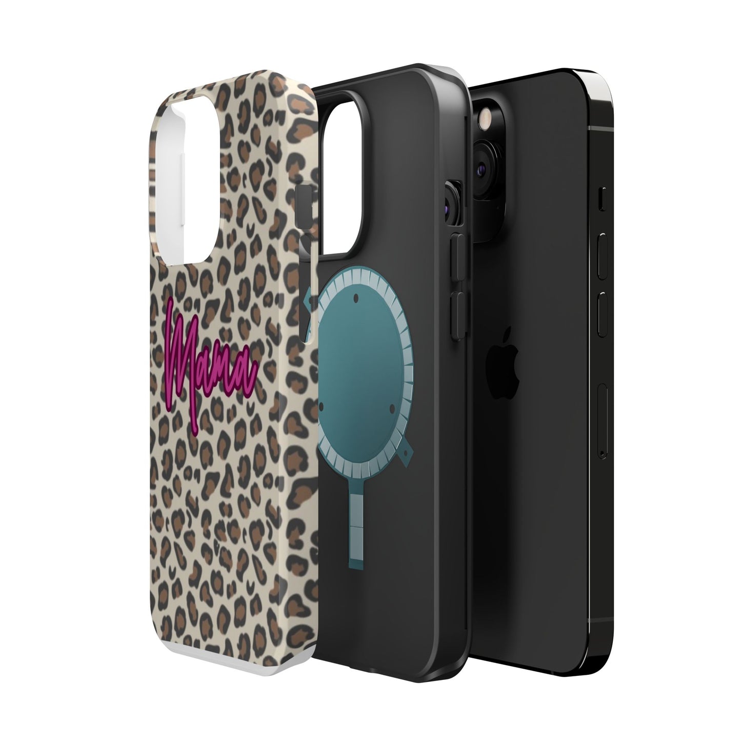 Mama Leopard Print Magnetic Impact Phone Case