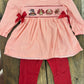 Pink Turkey Smocked Pant Set - READY TO SHIP/PICKUP