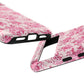 Pink Vintage Floral Tough Phone Case — Protective iPhone Cover