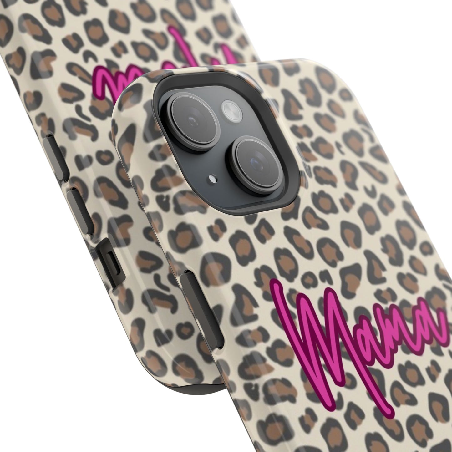 Mama Leopard Print Magnetic Impact Phone Case