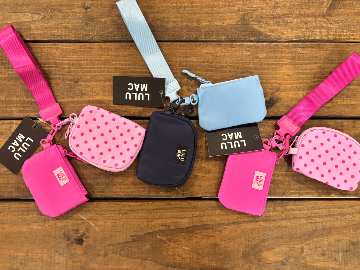 Lulu Mac | Blue Wristlet Wallet Keychair| READY TO SHIP/PICKUP