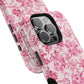 Pink Floral Magnetic Impact-Resistant Phone Case