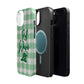 Phone Case — "Roll Wave" Green Plaid Magnetic Impact‑Resistant Case