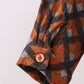 Premium brown plaid button down muslin shirt