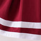 Premium Maroon Go Dawgs Mississippi embroidery ruffle dress