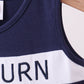 Premium Navy Auburn embroidery ruffle dress