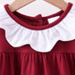 Premium Maroon Georgia bulldog applique dress