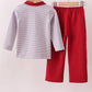 Premium Maroon Alabama elephant embroidery pants set