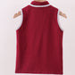 Premium Maroon Georgia bulldog embroidery vest