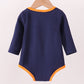 Premium Navy Auburn tiger applique bubble