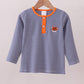 Premium Blue Auburn stripe tiger top