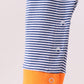Premium Blue Auburn stripe tiger romper