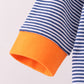 Premium Blue Auburn stripe tiger romper