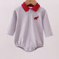 Premium Maroon Alabama elephant embroidery stripe bubble