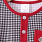 Premium Maroon Alabama elephant embroidery gingham pants set