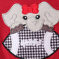 Premium Maroon Alabama elephant football applique top