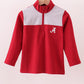 Premium Maroon Alabama embroiderytop