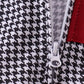 Premium Maroon Alabama embroidery gingham top