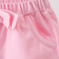 Premium Blush bow shorts
