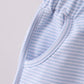 Premium Blue&white stripe bow shorts